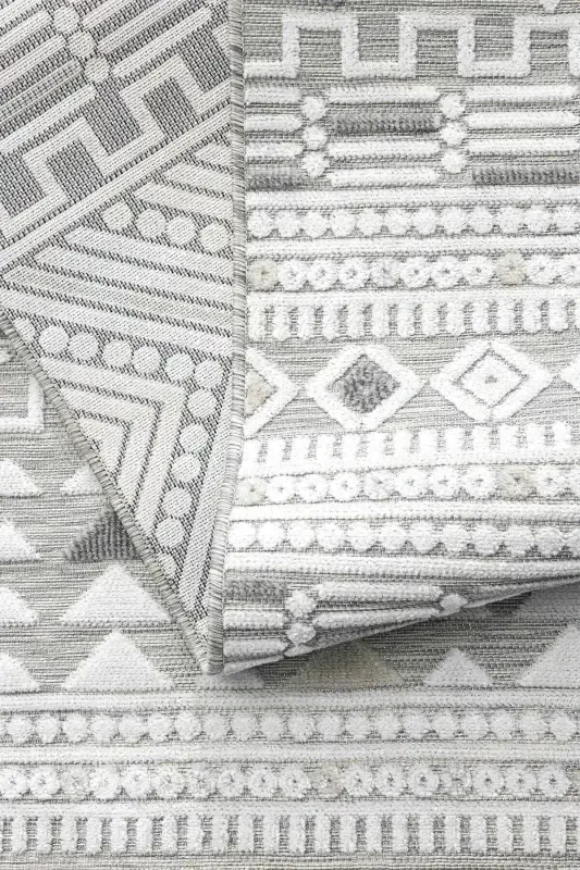 Sand Gri Anthracite Foldable Easy-to-Clean Carpet 65550a-Gray Anthracite - 6