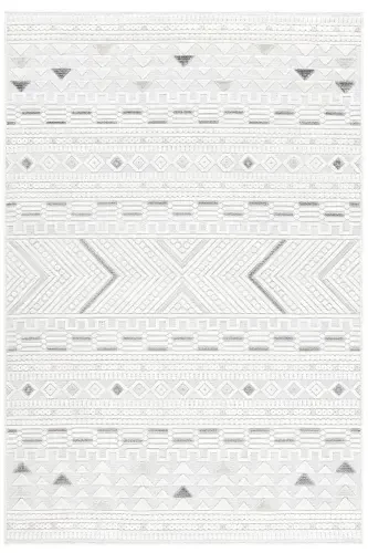 Sand Krem Kulrang Oson Tozalash Gilam Kilim Yotoq Xonasi Koridor Dazgoh Gilami 65550a-Krem Kulrang - 3