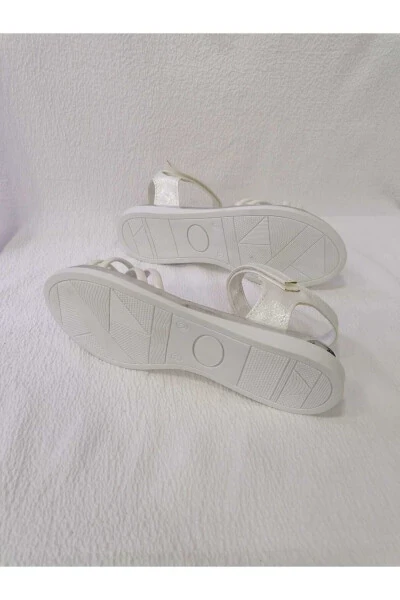 Сандалии для девочек с тонким ремешком и мягкой подошвой - 8