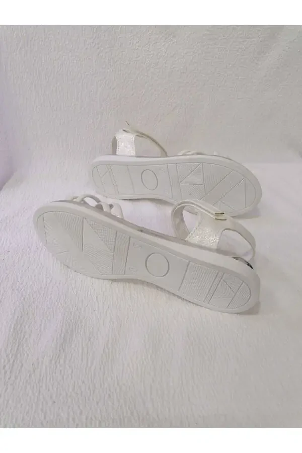 Сандалии для девочек с тонким ремешком и мягкой подошвой - 8