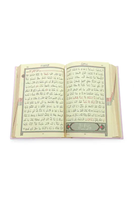 Sandıklı Çeyizlik Seccade Seti Damat Gelin Bohçasına Uygun Hediyelik Şal Kuranı Kerim Seti Pembe-Pembe - 7