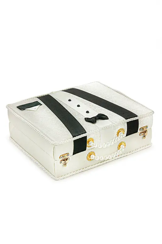 Sandıqlı Damat Kiruv Boxına Mos Keluv Tekshi Tolımı Namazlık Toımı Oq rang - 3