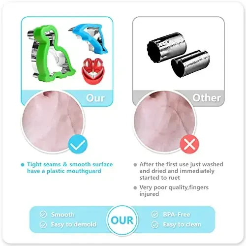 Sandwich Cutters for Kids Lunch,Sandwich Cutter and Sealer,Sandwich Cutter Set,Kids Lunch Accessories-Vegetable Fruit Cutter Set,Micky Mouse,Dinosaur,Star,Gingerbread Man Shapes(45PCS) - 6