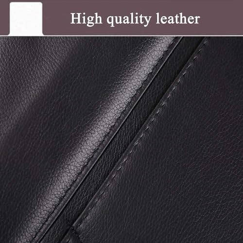 SANMITTI 2 Pack PU Leather Premium Car SeatBack Organizer Travel Accessories Kick mats Back seat Protector and Cup Holder Holder Universal Use Seat Covers Black - 2