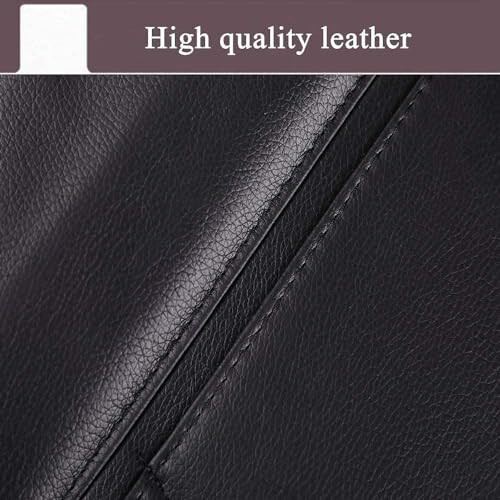 SANMITTI 2 Pack PU Leather Premium Car SeatBack Organizer Travel Accessories Kick mats Back seat Protector and Cup Holder Holder Universal Use Seat Covers Black - SANMITTI (1)