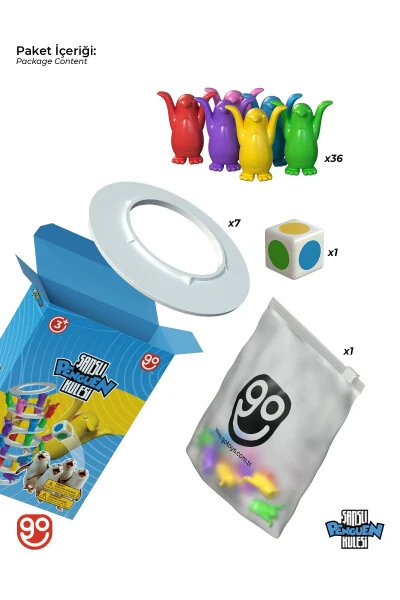 Şanslı Penguen Kulesi Eğitici Zeka Ve Aktivite Oyunu Eğlence Kutusu - GO TOYS (1)