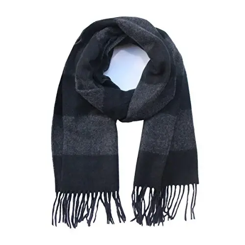 Lucky Leaf Women Men Winter Luxury Cozy Wool Warm Tartan Checked Plaid Wrap Scarf - 4