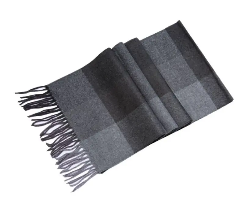 Lucky Leaf Women Men Winter Luxury Cozy Wool Warm Tartan Checked Plaid Wrap Scarf - 1