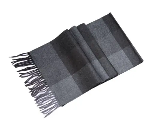 Lucky Leaf Women Men Winter Luxury Cozy Wool Warm Tartan Checked Plaid Wrap Scarf 