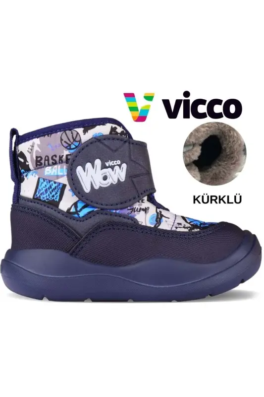 SANTO NAVY BLUE CHILD BOOT - VICCO