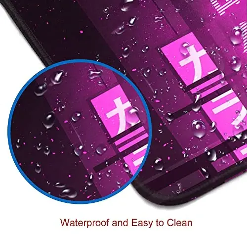 SANWUMIAN Gaming Mouse Pad, Large Anime Mouse Pads for Desk, Non-Slip Rubber Base Mousepad, Keyboard Mouse Mat Desk Pad with Stitched Edges, 31.5x11.8 inch - 1