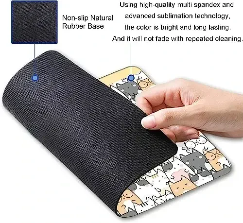 SANWUMIAN Kawaii Mouse Pad, Cute Cats Mouse Mat, Square Waterproof Non-Slip Rubber Base Computer MousePads for Desk Office Laptop - MODAZONE (1)