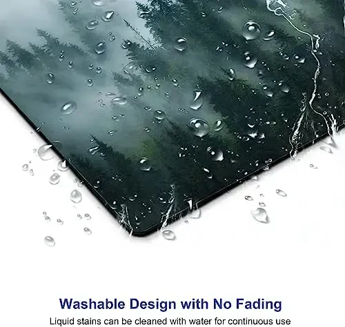 SANWUMIAN Mouse Pad, Fog Forest Mouse Mat, Waterproof Non-Slip Rubber Base MousePads for Office Laptop Computer Desk, Natural Landscape - 5