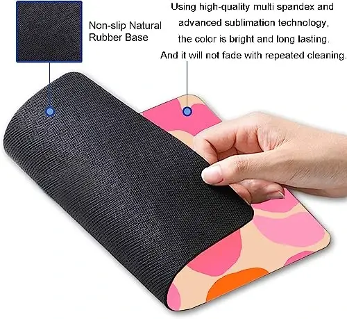 SANWUMIAN Mouse Pad, Modern Abstract Mousepad, Cute Pink Mouse Mat Waterproof Non-Slip Rubber Base Mouse Pads for Women Office Laptop - MODAZONE (1)