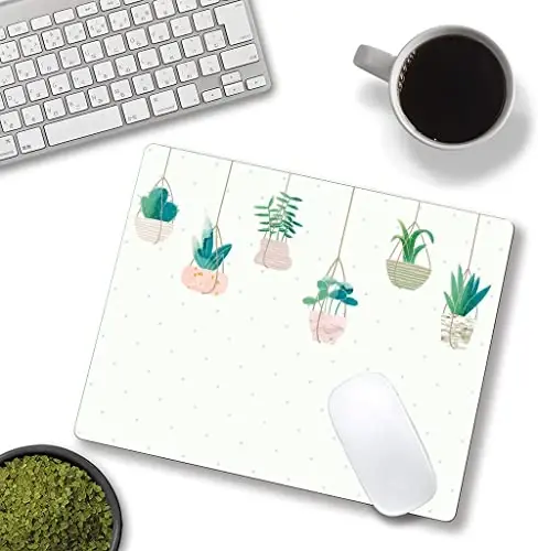 SANWUMIAN Mouse Pad, Plants Mouse Pad, Square Mouse Mat Waterproof Mousepad Non-Slip Rubber Base Mouse Pads for Office Laptop - 2