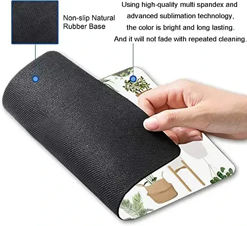 SANWUMIAN Mouse Pad, Pot Plant Mouse Pad, Mouse Mat Waterproof Non-Slip Rubber Base MousePads - 6