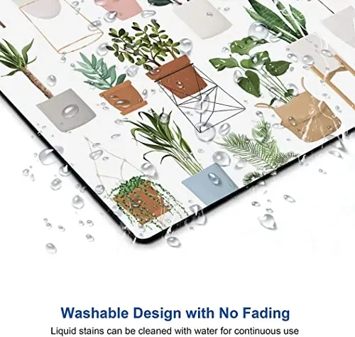 SANWUMIAN Mouse Pad, Pot Plant Mouse Pad, Mouse Mat Waterproof Non-Slip Rubber Base MousePads - 4