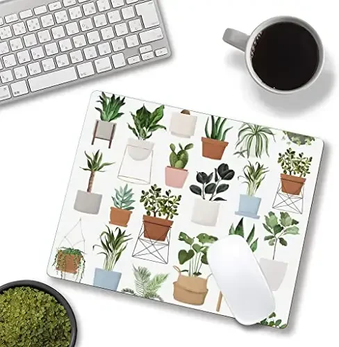 SANWUMIAN Mouse Pad, Pot Plant Mouse Pad, Mouse Mat Waterproof Non-Slip Rubber Base MousePads - SANWUMIAN (1)