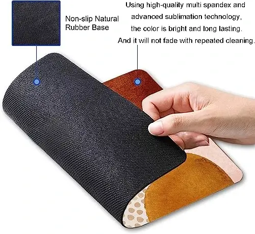 SANWUMIAN Mouse Pad, Zamonaviy Abstrakt Marmar Mousepad, Yoqimli Mouse Mat Suv o'tkazmaydigan Sirpanmaydigan Rezina Asosli Mouse Padlar Ofis Noutbuk Kompyuteri uchun - 2