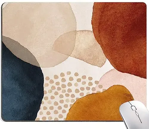 SANWUMIAN Mouse Pad, Zamonaviy Abstrakt Marmar Mousepad, Yoqimli Mouse Mat Suv o'tkazmaydigan Sirpanmaydigan Rezina Asosli Mouse Padlar Ofis Noutbuk Kompyuteri uchun - SANWUMIAN