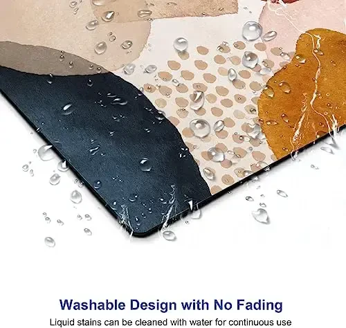 SANWUMIAN Mouse Pad, Zamonaviy Abstrakt Marmar Mousepad, Yoqimli Mouse Mat Suv o'tkazmaydigan Sirpanmaydigan Rezina Asosli Mouse Padlar Ofis Noutbuk Kompyuteri uchun - 5