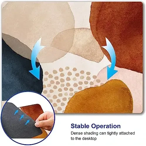 SANWUMIAN Mouse Pad, Zamonaviy Abstrakt Marmar Mousepad, Yoqimli Mouse Mat Suv o'tkazmaydigan Sirpanmaydigan Rezina Asosli Mouse Padlar Ofis Noutbuk Kompyuteri uchun - 6