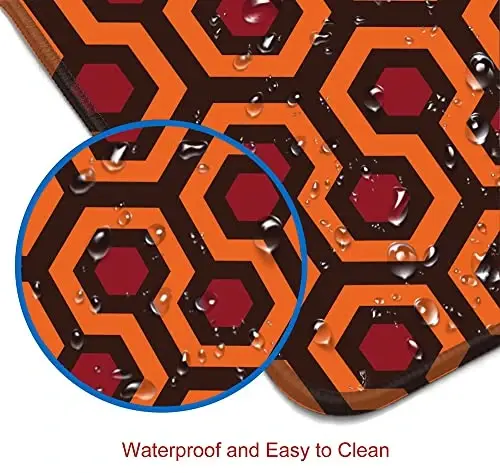 SANWUMIAN Gaming Mouse Pad, XXL Extended Computer Keyboard Long Mouse Mat, Large Desk Pad for Office Laptop, Non-Slip Rubber Base with Stitched Edge Mousepad, 31.5X11.8 inch Overlook Hotel Pattern - 5