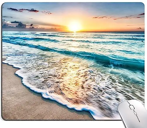 SANWUMIAN sichqonchasi uchun gilamcha, plyaj sichqonchasi uchun gilamcha, stol ofis noutbuki uchun kvadrat suv o'tkazmaydigan sirpanmaydigan kauchuk asosli kompyuter sichqonchasi uchun gilamchalar - 1