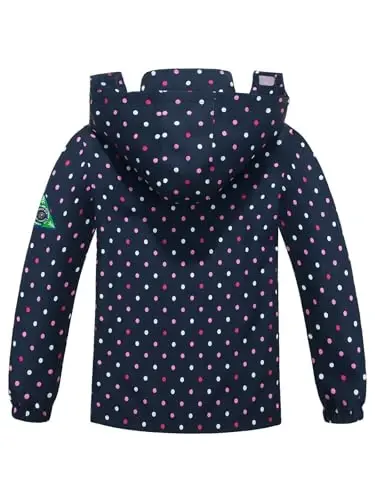 SaphiRose Kids Waterproof Rain Jacket Mesh Lined with Removable Hood | Lightweight rain coat, windproof, breathable, school, camping, travel, outdoor play, boys and girls - SaphiRose (1)