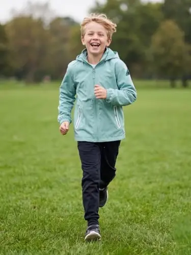 SaphiRose Kids Waterproof Rain Jacket Mesh Lined with Removable Hood | Lightweight rain coat, windproof, breathable, school, camping, travel, outdoor play, boys and girls - SaphiRose (1)