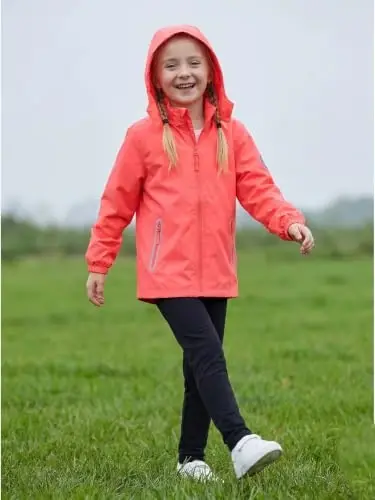 SaphiRose Kids Waterproof Rain Jacket Mesh Lined with Removable Hood | Lightweight rain coat, windproof, breathable, school, camping, travel, outdoor play, boys and girls - 2