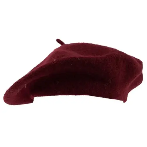 Hat To Socks Wool Blend French Beret for Men and Women in Plain Colours - 6