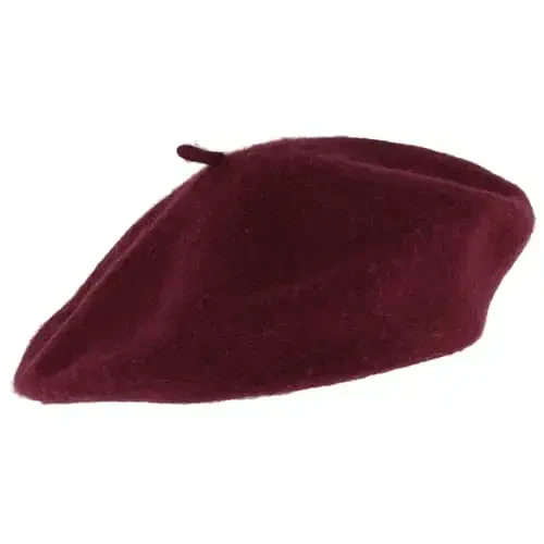 Hat To Socks Wool Blend French Beret for Men and Women in Plain Colours - 1