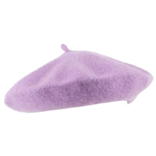 Hat To Socks Wool Blend French Beret for Men and Women in Plain Colours 