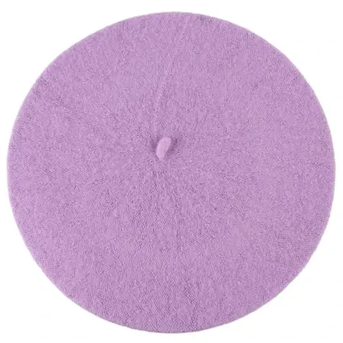 Hat To Socks Wool Blend French Beret for Men and Women in Plain Colours - HAT (1)