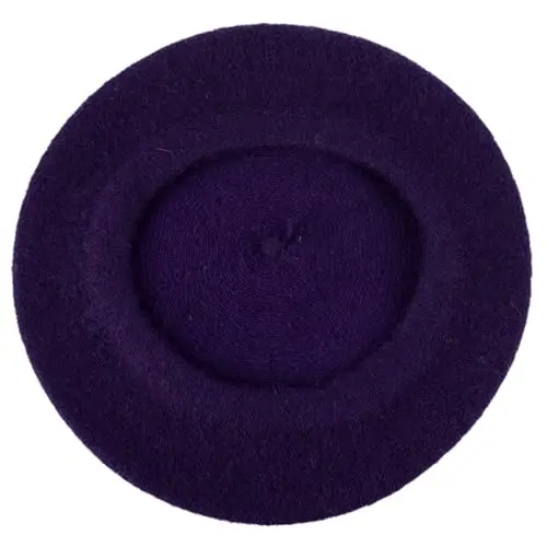 Hat To Socks Wool Blend French Beret for Men and Women in Plain Colours - 3
