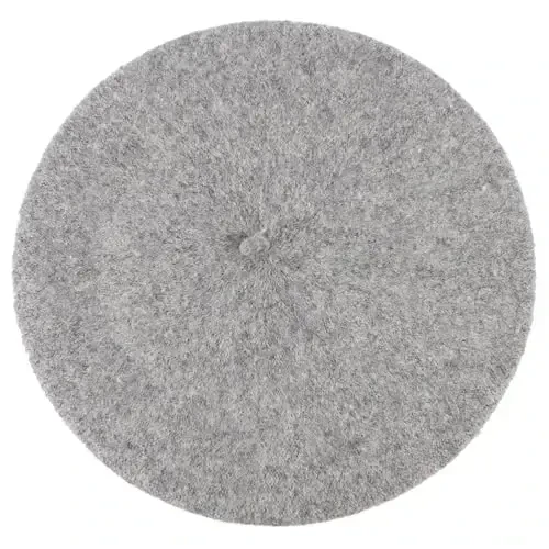 Hat To Socks Wool Blend French Beret for Men and Women in Plain Colours - 2
