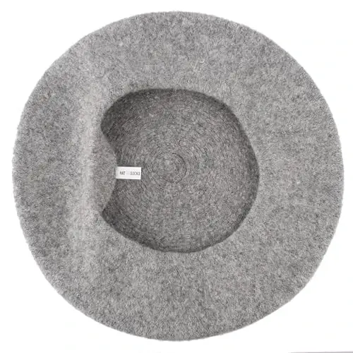 Hat To Socks Wool Blend French Beret for Men and Women in Plain Colours - 4