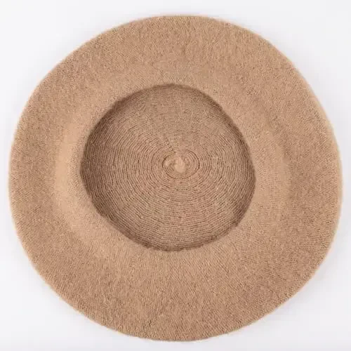 Hat To Socks Wool Blend French Beret for Men and Women in Plain Colours - 3