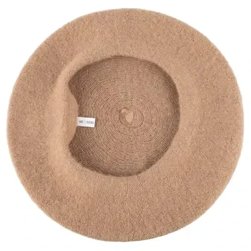 Hat To Socks Wool Blend French Beret for Men and Women in Plain Colours - 4