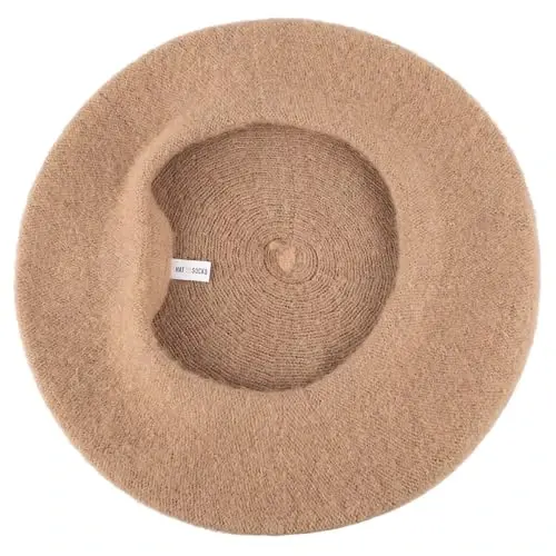 Hat To Socks Wool Blend French Beret for Men and Women in Plain Colours - 4