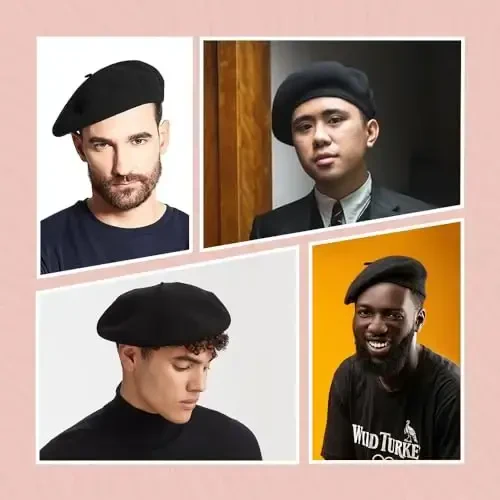 Шапки из шерсти CoverYourHair для взрослых - французская беретка - шляпа для художника - набор - 5