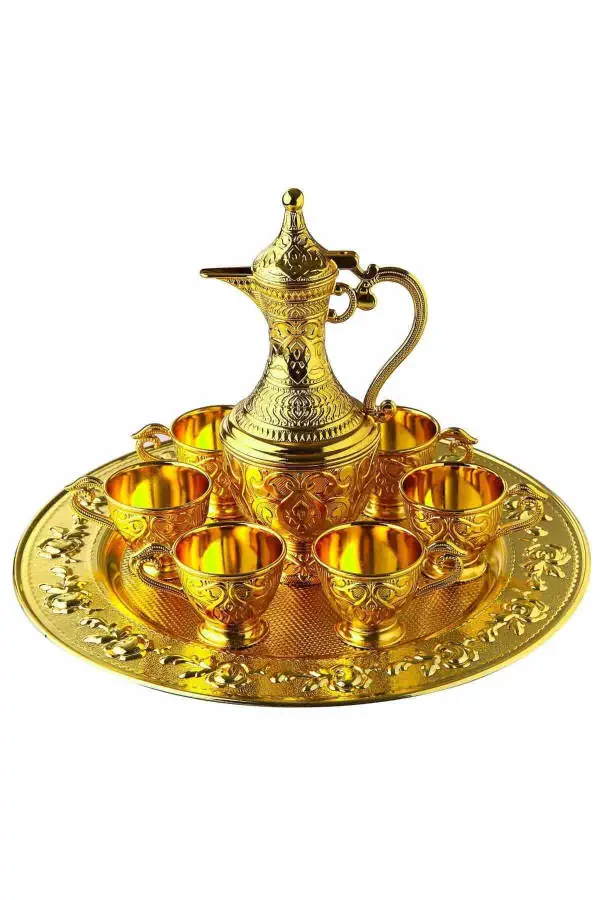 Sapphire 8 Piece Zamzam Set Gift and Presentation Set - Gold Color - 2