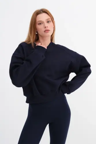 Şardonlu Basic Sweatshirt S3812-İ13-Laci 