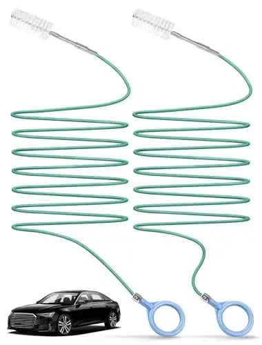 SARDVISA 2-Packs Auto Sunroof Drain Cleaning Tool,78 Inch Flexible Drain Brush Pipe Cleaners for Car,Tube Cleaning Brush Slim Drain Dredging Tool Perfect for Car Sunroof,Windshield Wiper Drain Hole 