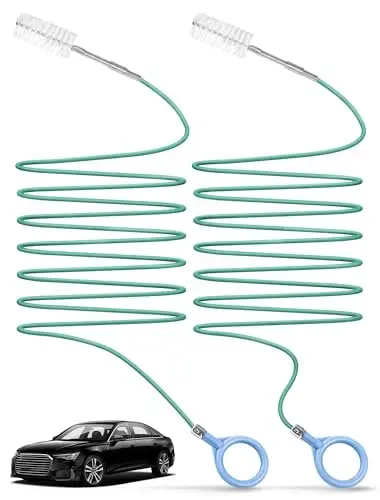SARDVISA 2-Packs Auto Sunroof Drain Cleaning Tool,78 Inch Flexible Drain Brush Pipe Cleaners for Car,Tube Cleaning Brush Slim Drain Dredging Tool Perfect for Car Sunroof,Windshield Wiper Drain Hole - 1