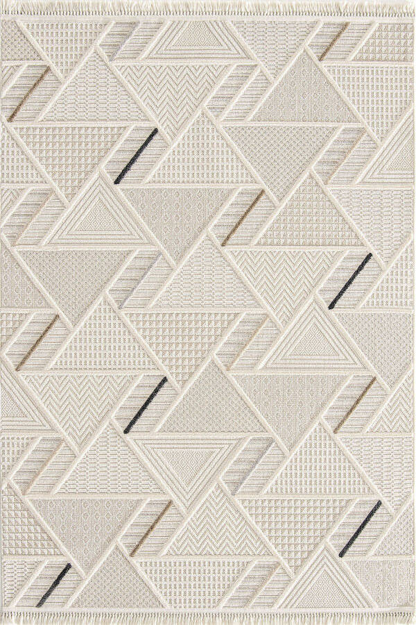 SARE 8805 CREAM ANTI-DUST DECORATIVE CARPET - 7