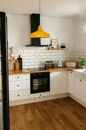 Sarı Asaletli Tekli Avize Retro Sarkıt Ofis Resepsiyon Showroom Salon Mutfak Avizeleri Lamba - Sarı 2 - 6