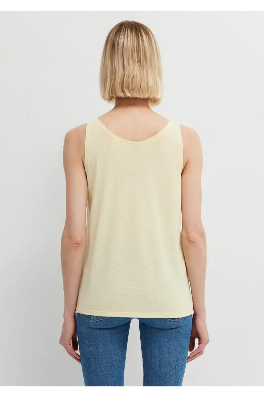 Sarı Atlet Slim Fit / Dar Kesim 1613216-84571 - Bej - 5