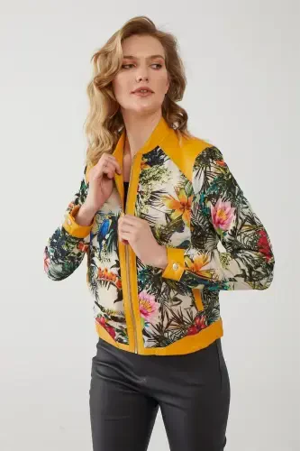 Sari ayollar uchun charm ko'ylagi - 4